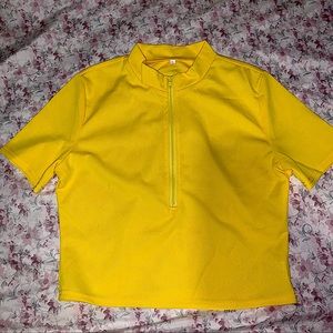 Cropped Neon Yellow T-Shirt